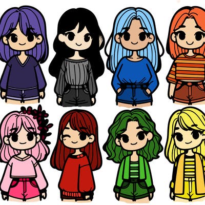 5 girls