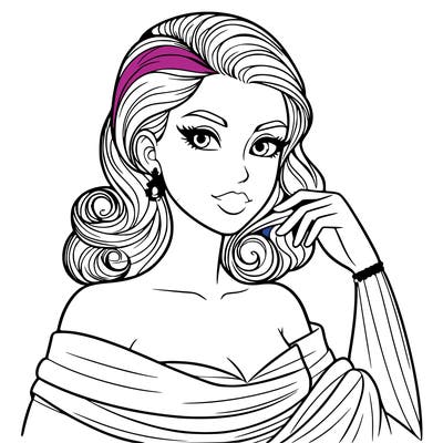 an elegant woman