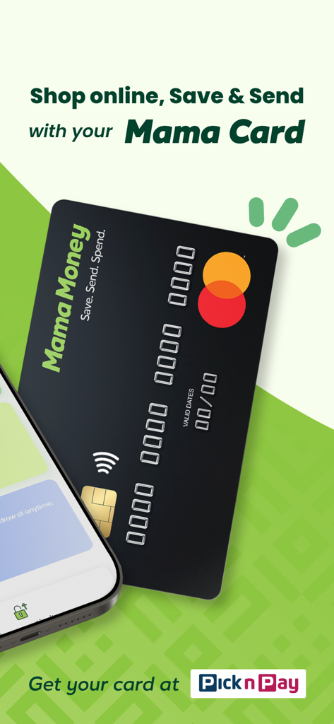 Mama Money - Send Money Home - Black Mama Money Mastercard for online shopping and money transfers