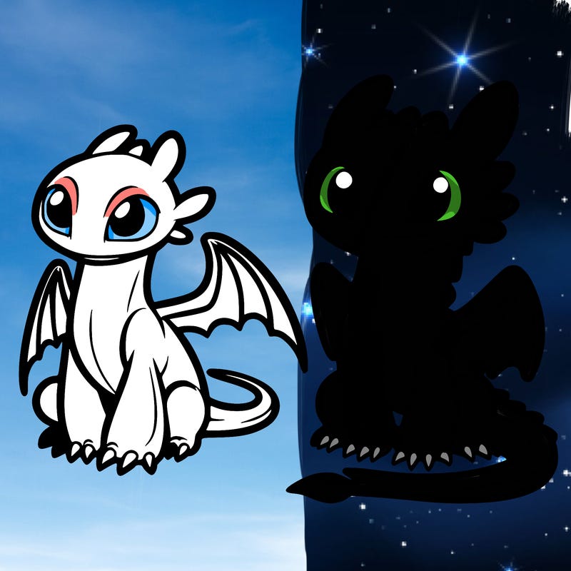 toothless and light fruy