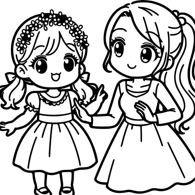 mother and daughter