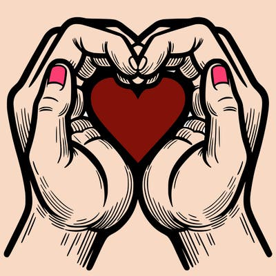 hands making a heart