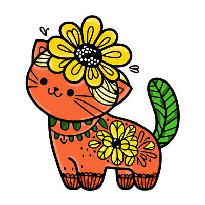 flower cat