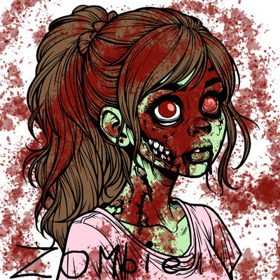 realistic zombie girl