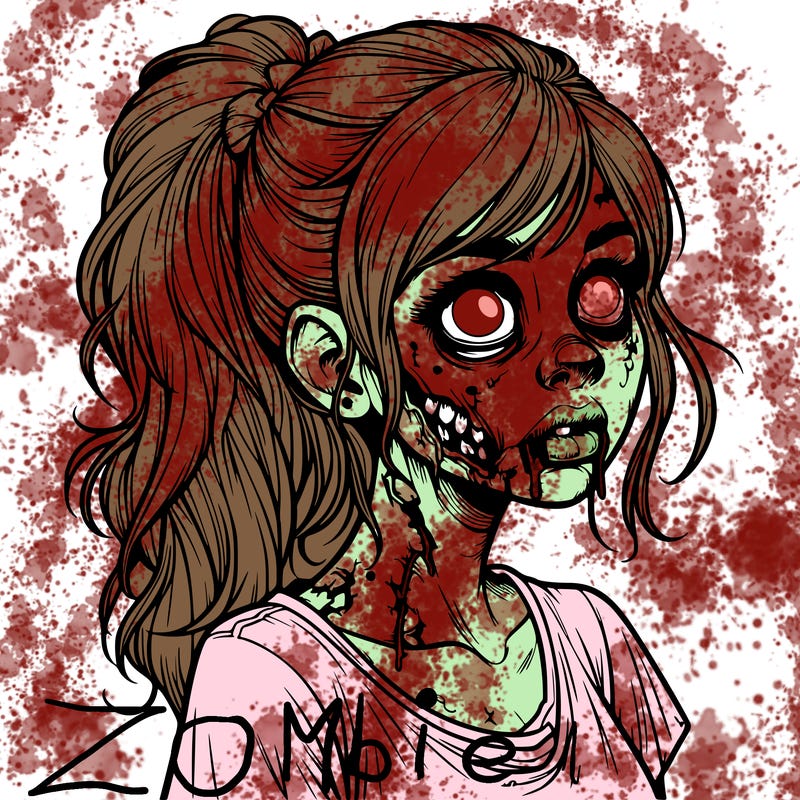 realistic zombie girl