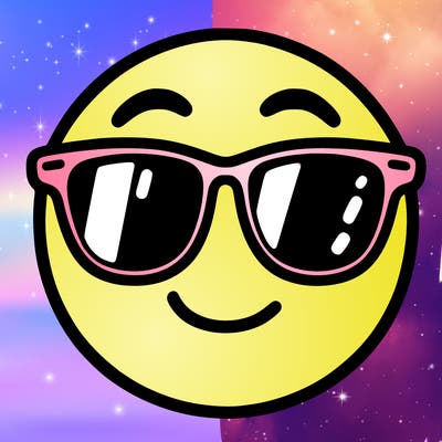 emoji with sunglasses