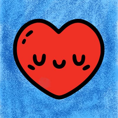 heart face