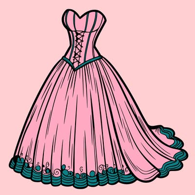 wedding dress-corset and a long and flowy skirt