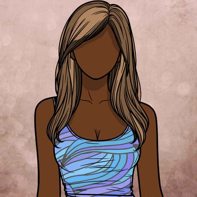 girl in tanktop realistic