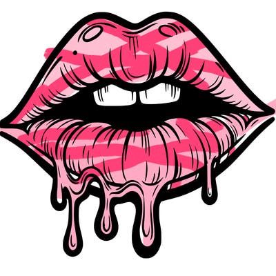 lips that look realistic and drip