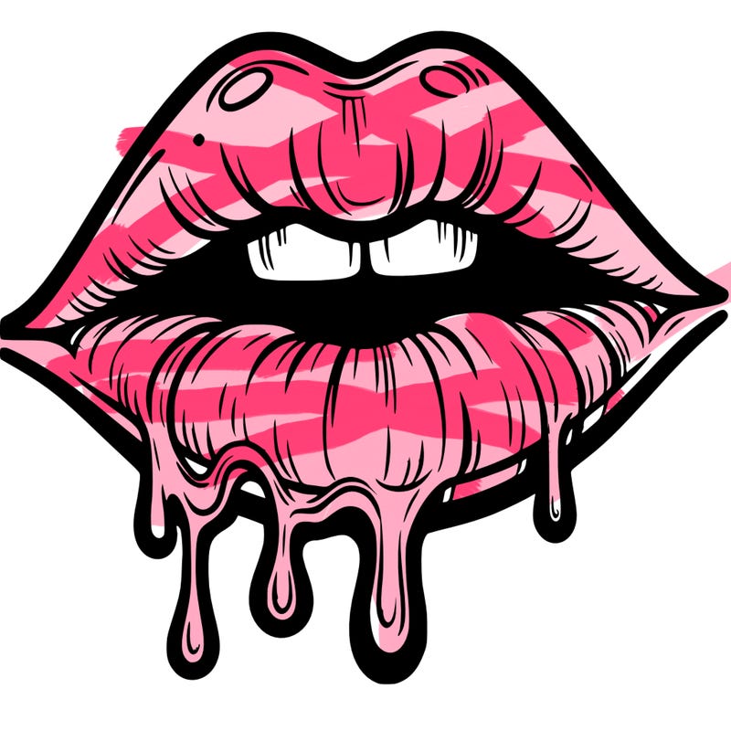lips that look realistic and drip