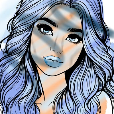 beautiful realistic girl