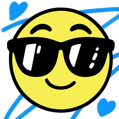 emoji with sunglasses