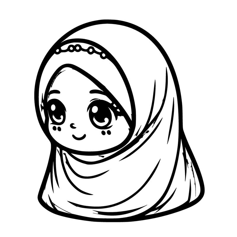 a veiled girl