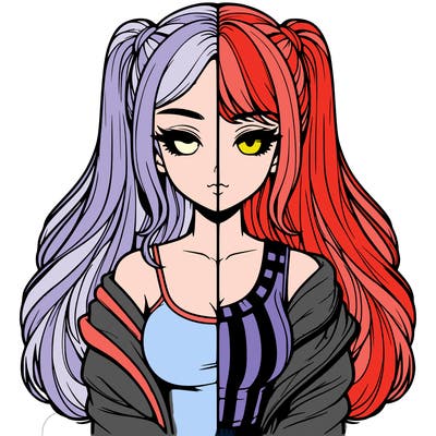 realistic girl split