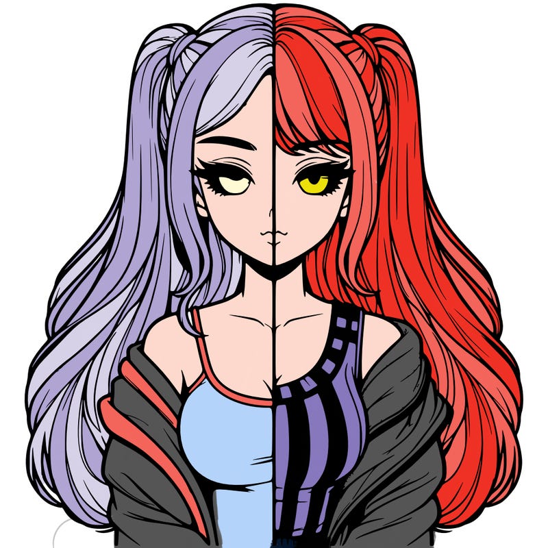 realistic girl split