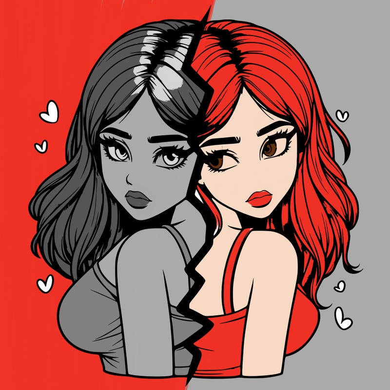 realistic girl split