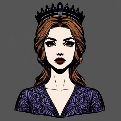 realistic beautiful queen