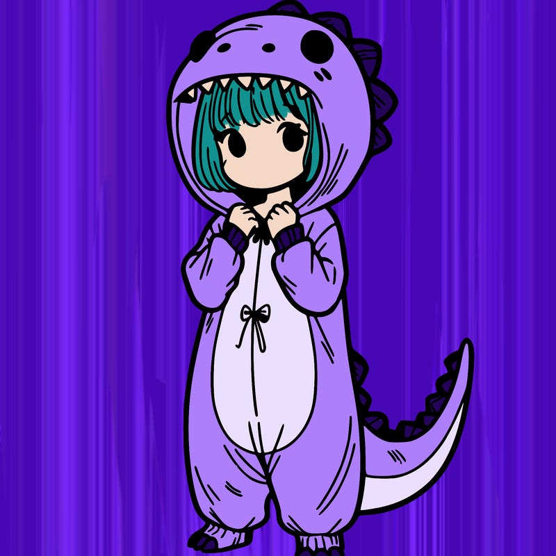 dino onesies on girl