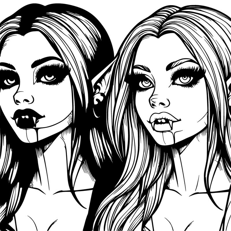 realistic vampire girl