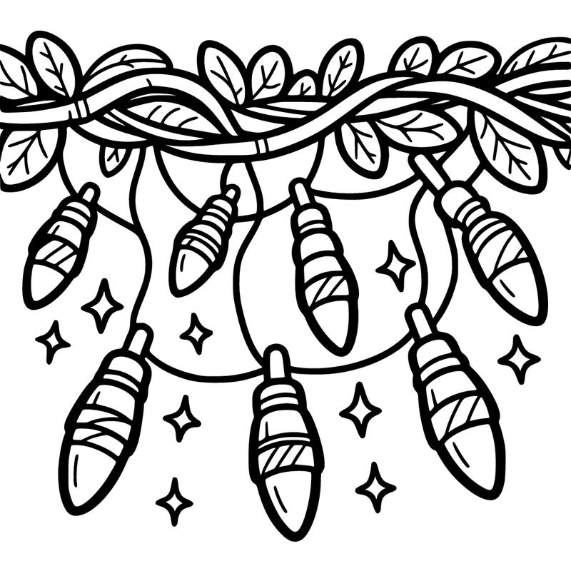 christmas light garland.