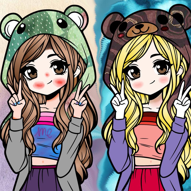 teen girl in animal costume