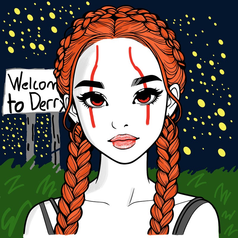 realistic girl with braids