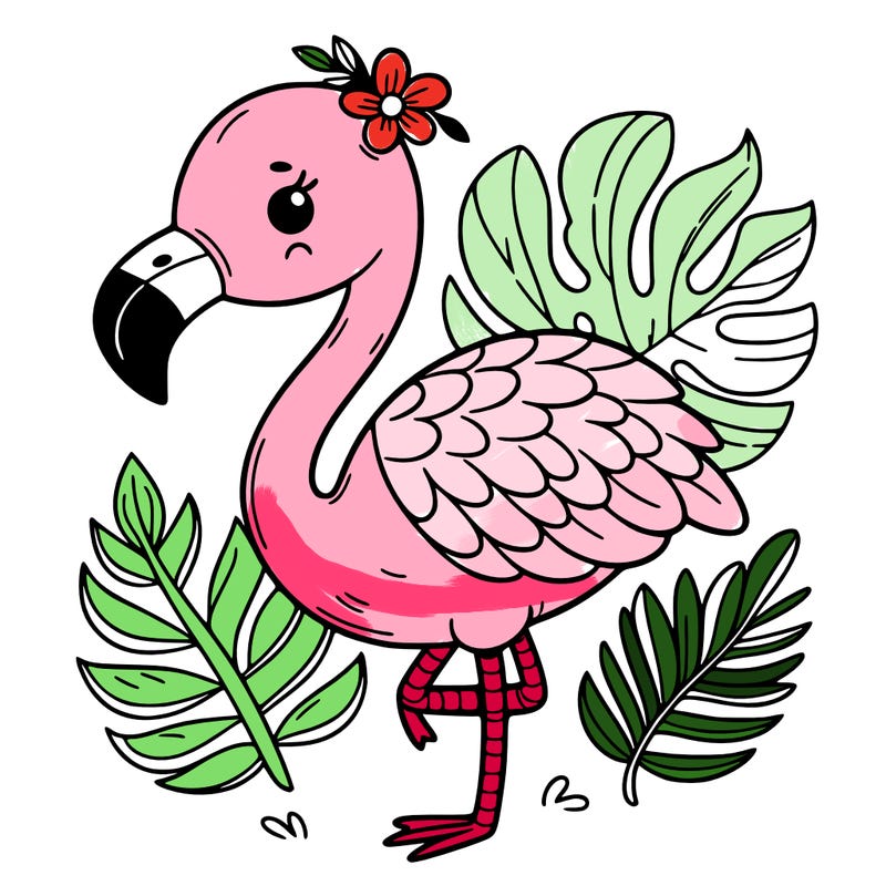 cute flamingo