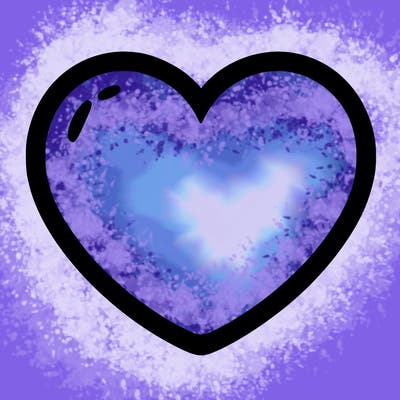 a blank heart