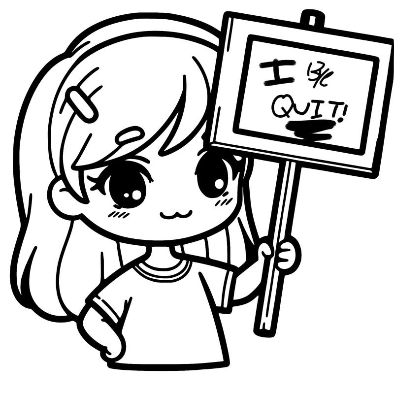 girl with sign