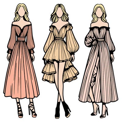 fashion models dresses