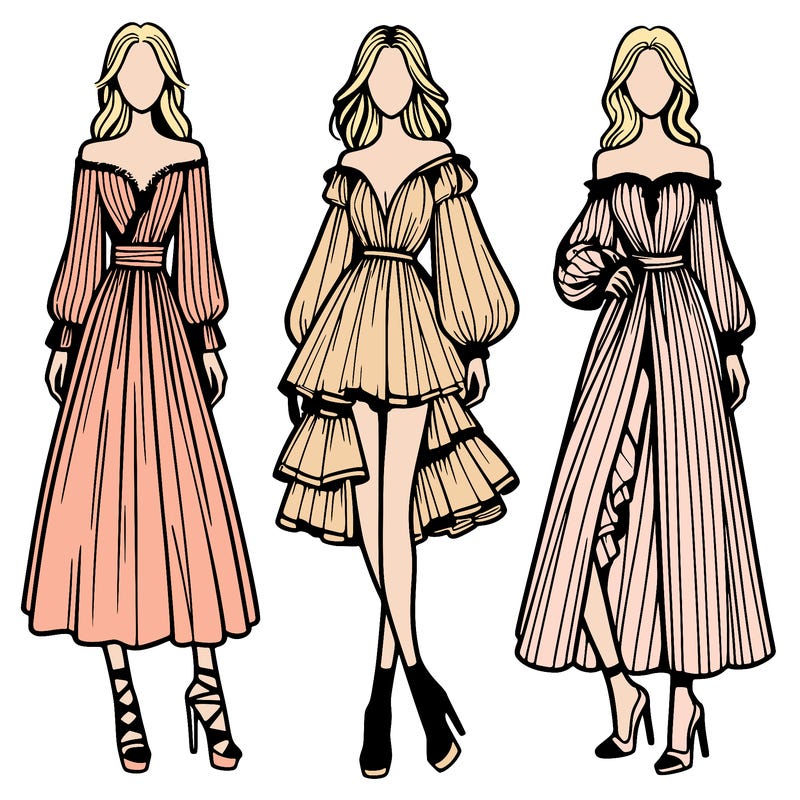 fashion models dresses