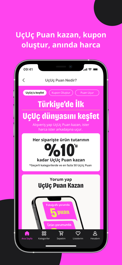 Smartphone screen displaying the n11 app loyalty rewards and points program interface