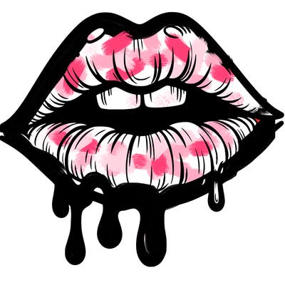 lips that look realistic and drip