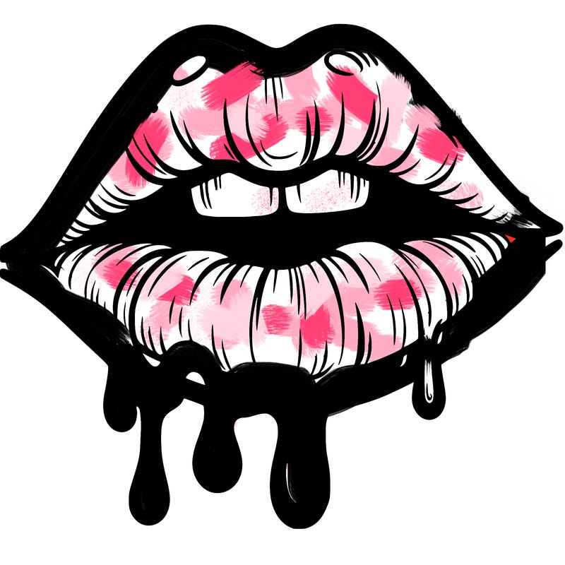 lips that look realistic and drip