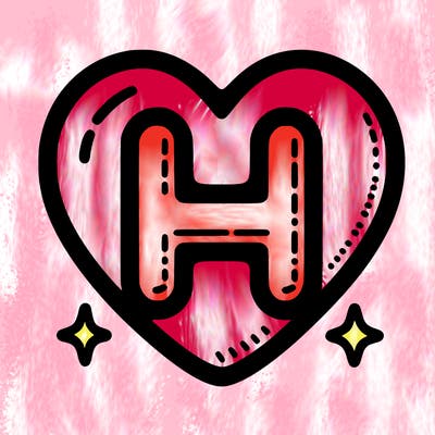 heart with h