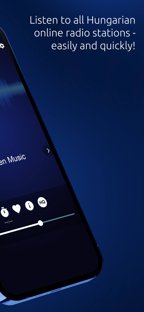 HU Radio - HU Radio mobile app interface for listening to Hungarian online radio stations easily