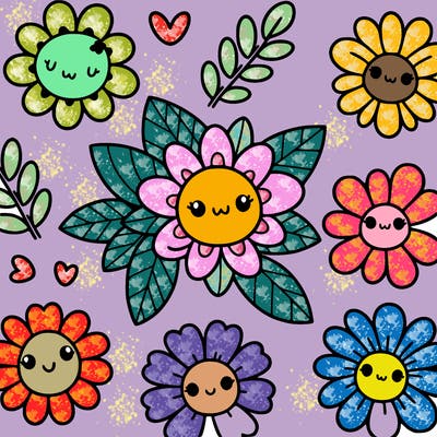 cute flower patterns