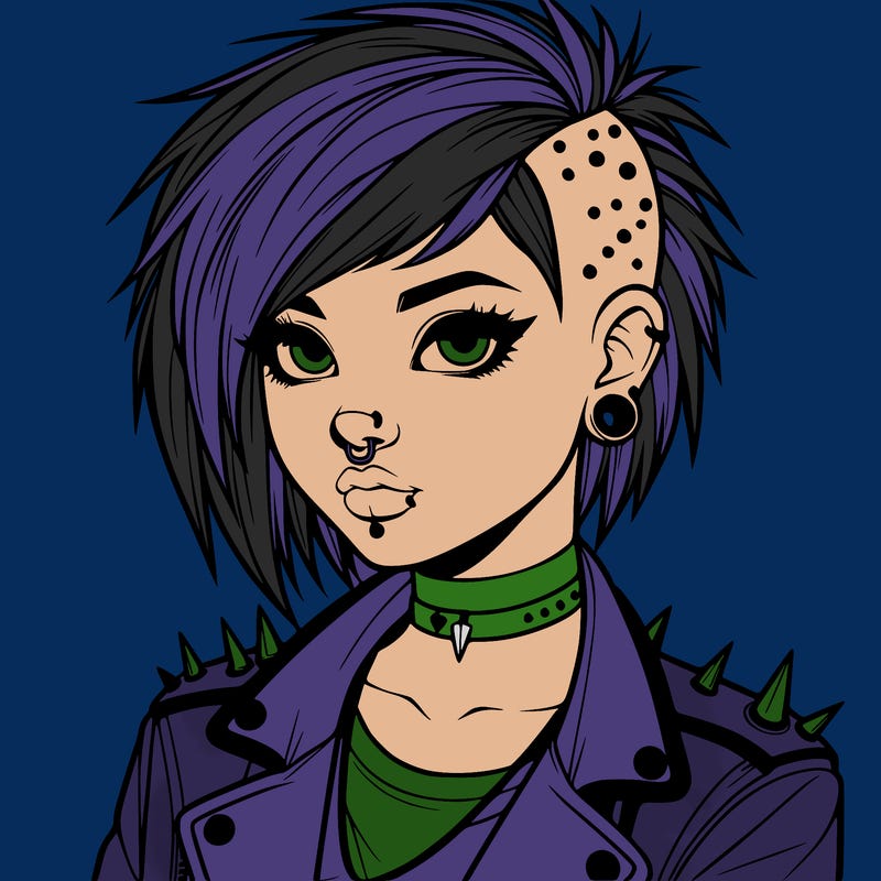 realistic punk girl