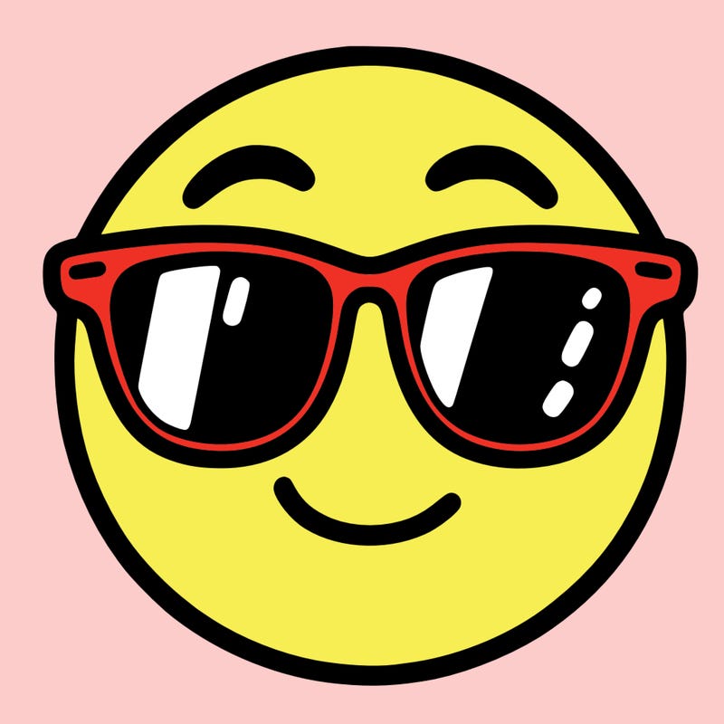 emoji with sunglasses