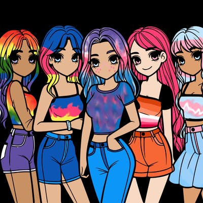 group of girls