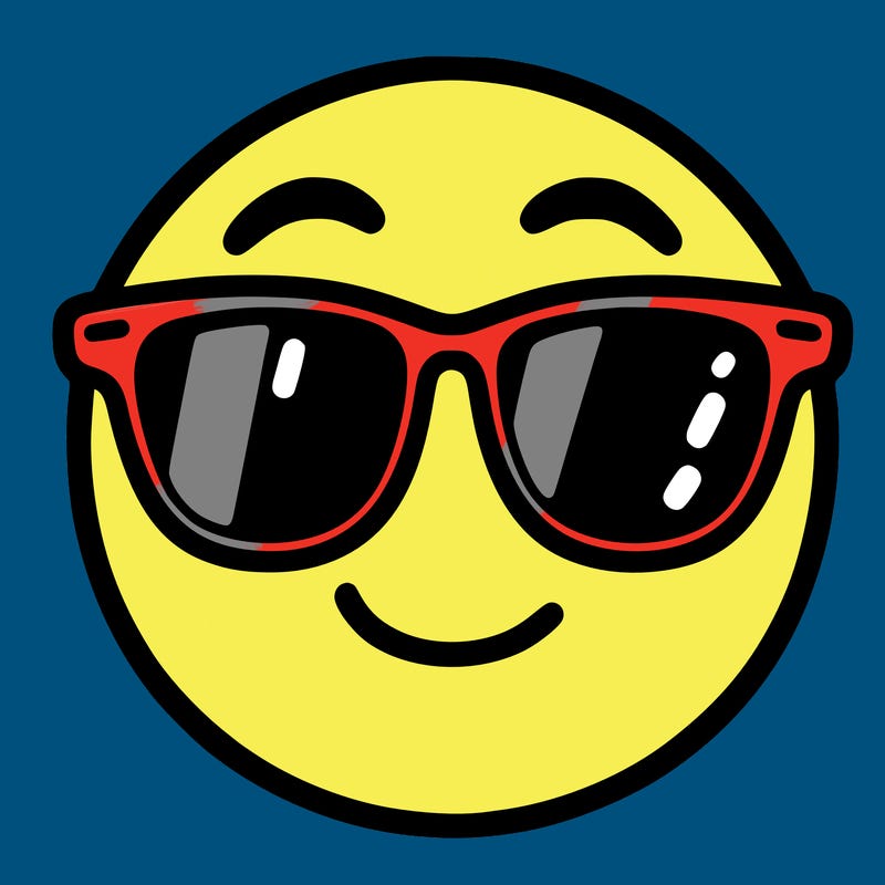 emoji with sunglasses