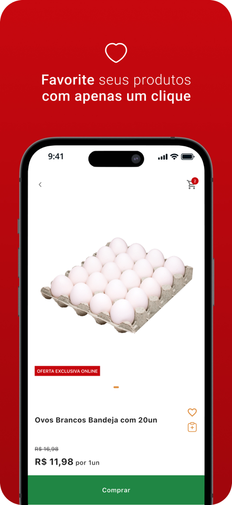 Supper Rissul - Supper Rissul app showing a product page for a tray of 20 white eggs with a discount