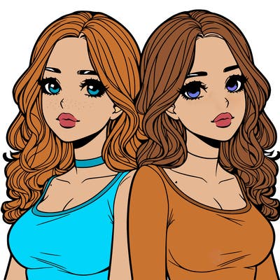 realistic twin sisters