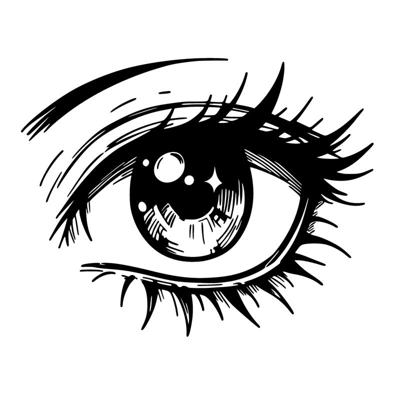 manga style eye