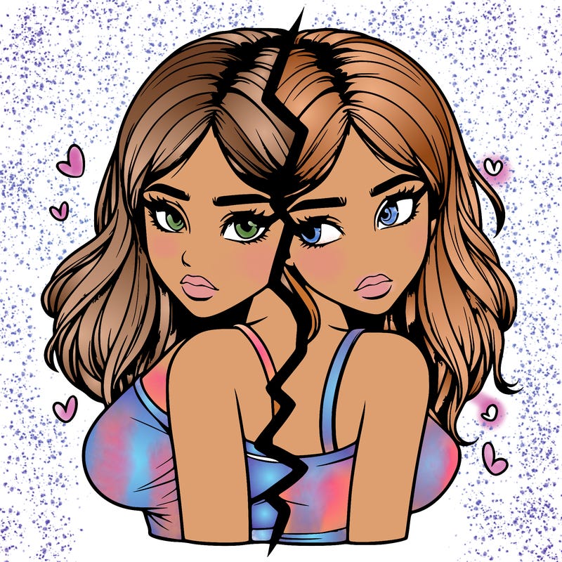 realistic girl split