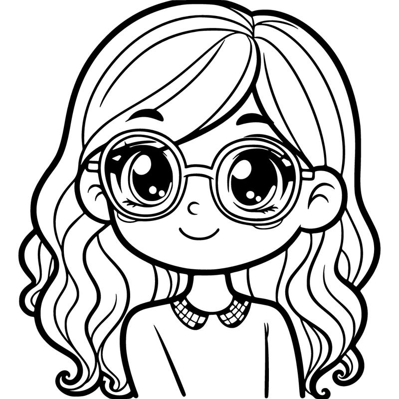 girl with glasses