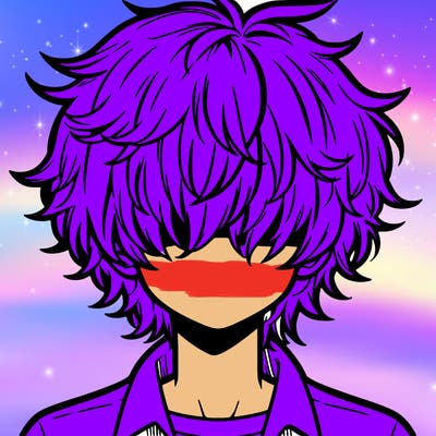 manga boy fluffy hair covering his eyes