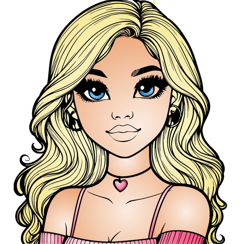 realistic pretty girl