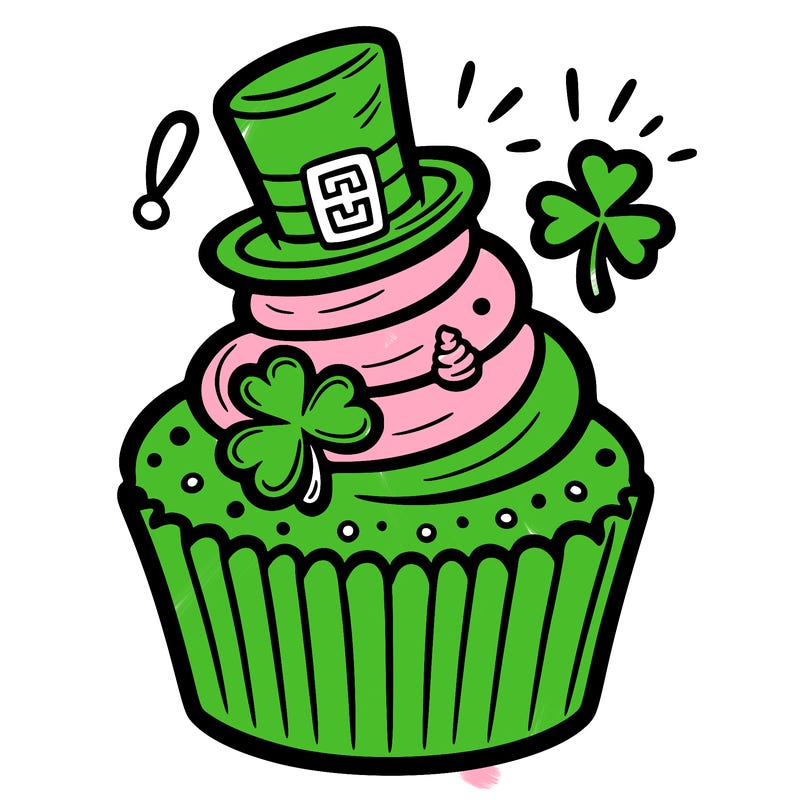 saint patrick’s day cupcake